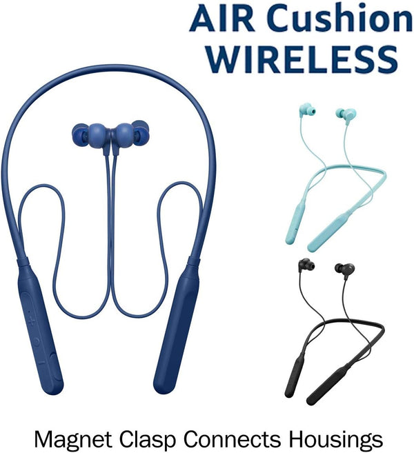 JVC Air Cushion Wireless Earbuds Headphones, Bluetooth 5.0, Water Resistant IPX4, Long Life Battery (Up to 24 Hours), 3-Button Remote with Mic -
