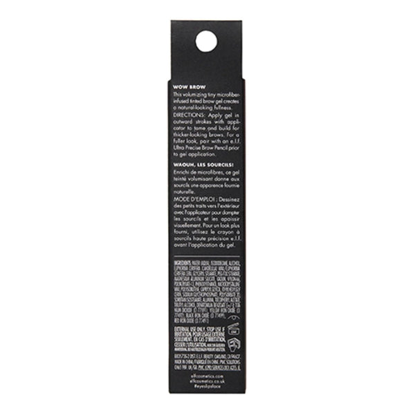E.L.F., Wow Brow Gel, Volumizing, Buildable, Wax-Gel Hybrid, Creates Full, Voluminous-Looking Brows, Locks Brow Hairs in Place, Neutral Brown,