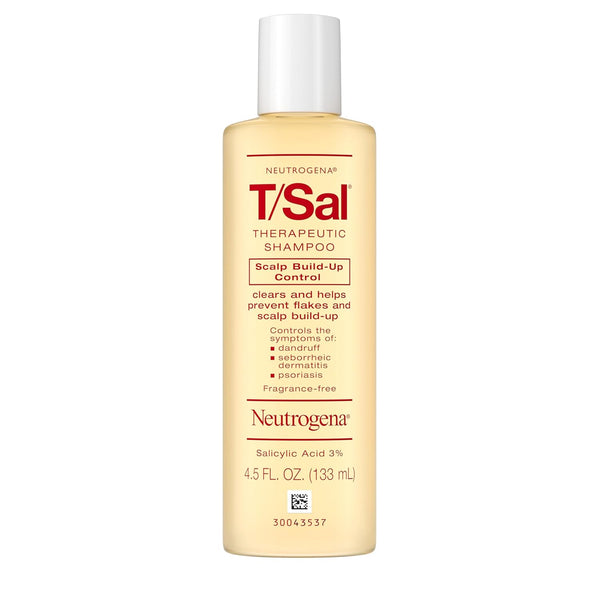Neutrogena T/Sal Therapeutic Scalp Shampoo for Scalp Build-Up Control with 3% Salicylic Acid, Scalp Treatment for Dandruff, Scalp Psoriasis &