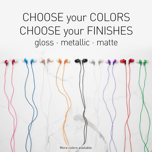 Panasonic Ergofit Wired Earbuds, 3.5Mm Jack In-Ear Headphones with Dynamic Crystal-Clear Sound and Soft Ergonomic Custom-Fit Earpieces (S/M/L),
