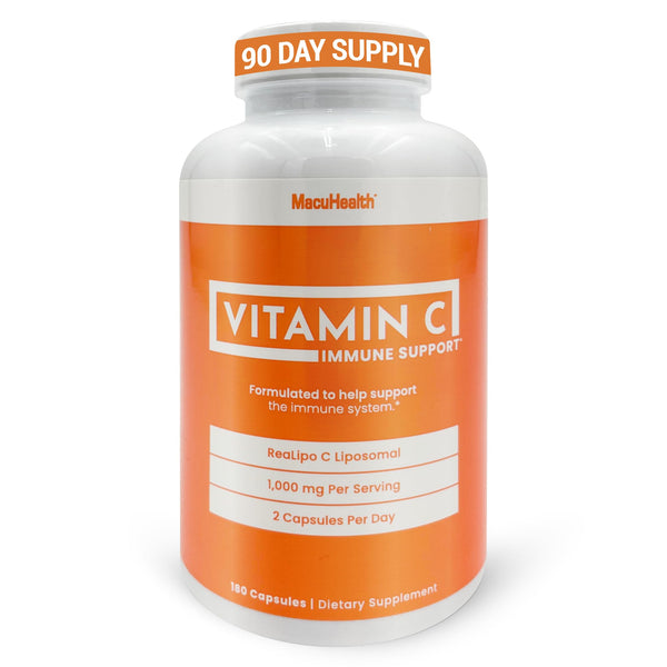 Macuhealth Liposomal Vitamin C 1000MG per Serving - High Bioavailablity Vitamin with Fat-Soluble Antioxidants and Enhanced Absorption - 3 Month Supply