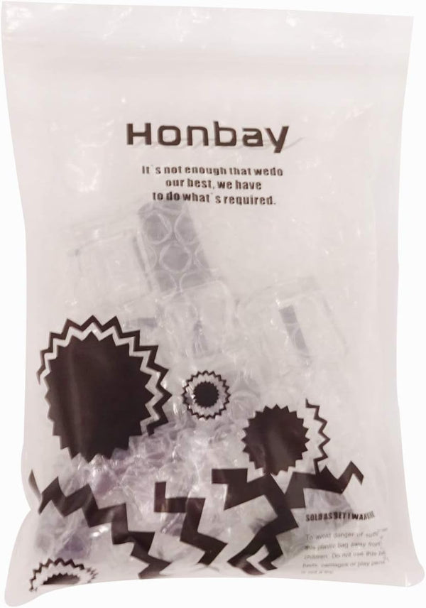 Honbay 6PCS 5Ml Empty Nail Polish Glass Bottles with Brush Cap