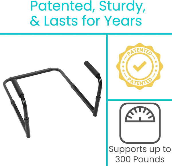 Vive Stand Assist - Mobility Standing Aid Rail for Couch, Chair - Assistance Handle for Patients, Elderly, Seniors and Disabled - Safety Grab Bar