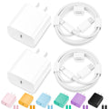 Iphone Charger Fast Charging,[Apple Mfi Certified] 2Pack 20W Type C Fast Charger Block with 6FT USB C to Lightning Cable Compatible for Iphone