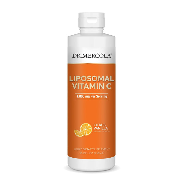 Dr. Mercola Liquid Liposomal Vitamin C - Antioxidant & Immune Support Supplement - Includes Vitamin E - Gmo-Free, Gluten-Free & Soy-Free - Citrus