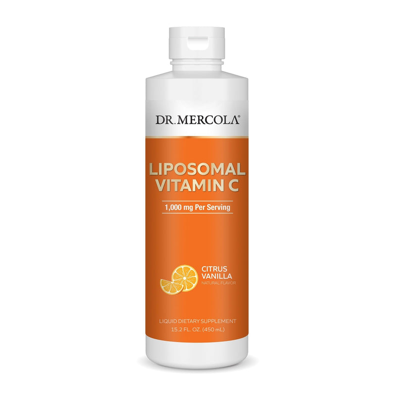 Dr. Mercola Liquid Liposomal Vitamin C - Antioxidant & Immune Support Supplement - Includes Vitamin E - Gmo-Free, Gluten-Free & Soy-Free - Citrus