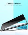 Compatible for Samsung Galaxy S24 Ultra Privacy Screen Protector Tempered Glass with Camera Lens Protector, Support Fingerprint ID Anti-Spy