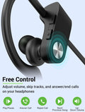 Stiive Bluetooth Headphones, 5.3 Wireless Sports Earbuds IPX7 Waterproof with Mic, Stereo Sweatproof In-Ear Earphones, Noise Cancelling Headsets