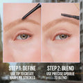 Maybelline Express Brow Ultra Slim Eyebrow Makeup, Brow Pencil with Precision Tip and Spoolie for Defined Eyebrows, Deep Brown, 1 Count