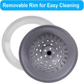2 Pack Kitchen Sink Drain Strainer Silicone Stainless, Drain Protector,Prevent Clogging, Large Wide Rim 4.5 inch Diameter, Tools Home Improvement