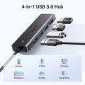 UGREEN USB 3.0 Hub, 4 Ports USB a Splitter Ultra-Slim USB Expander for Mouse, Keyboard, Flash Drive, U Disk, Printer Compatible with Laptop,