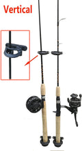 Brocraft (Set of 2) Fishing Wall Rod Holders/Fishing Rod Storage -Black