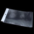 PABCK 100 Pack (Available Size 4.13X21.6 Inch) Clear Self Adhesive Straight Hair Packaging Bags with Hang Hole Wigs Hair Storage Beauty Personal