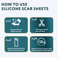 Silicone Scar Sheets, Silicone Scar Tape for Surgical Scars - 60" X 1.6" Roll - 1.5M, Medical Grade Reusable Effective Scar Removal for Keloid,