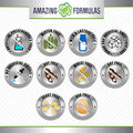 Amazing Formulas Sleep Support | Blend of Melatonin, Valerian Root, Chamomile Extract, GABA, 5-HTP, Theanine & More | 60 Capsules Supplement |