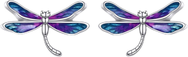 Dragonfly Earrings Gifts for Women 925 Sterling Silver Dragonfly Stud Earrings Jewelry Gifts