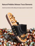 Reflexology Foot Massager Slipper Acupuncture Massage Sandals with Natural Stones Acupoint Massage Shiatsu for Foot Pain Relief Suit for Men and