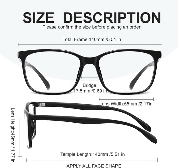 Hunsquer Blue Light Glasses for Women Blue Light Blocking Glasses Men Computer Gaming Blue Screen Glasses Mens Blue Light Blocker Glasses