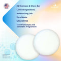 Spiraleaf Whiff Shampoo Bars, X2 Savings, Unscented: Limited Ingredients, No Scents or Colorings; Concentrated Formula, Made USA