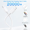 20W USB C Fast Charger 10 FT Compatible with Iphone 14 13 12 11 XS XR X 8 Ipad, 2 Pack PD Wall Charger Block with 10FT Long Type C Lightning Cable
