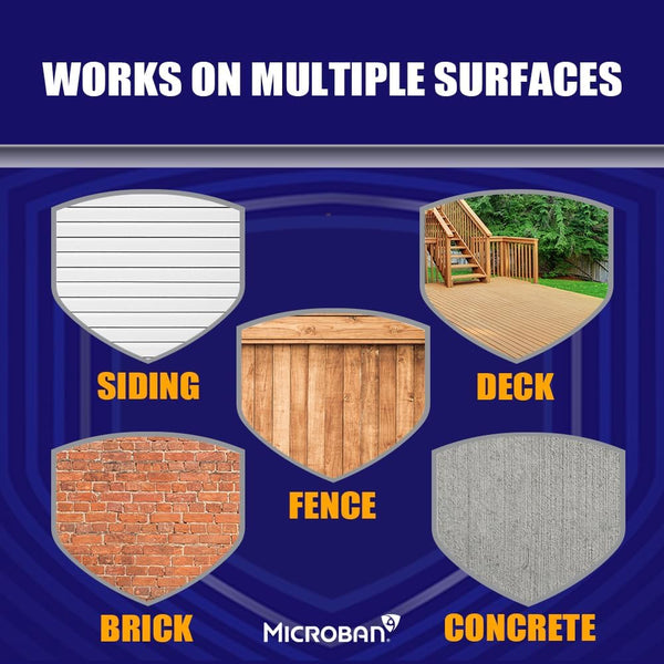 Microban Outdoor Surface Care Multi-Purpose Foaming Cleaner 64 Fl Oz (Pack of 1)