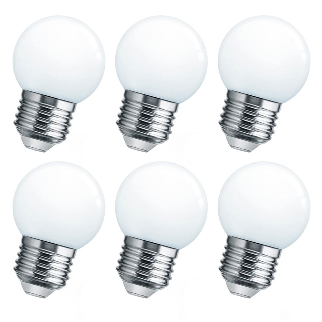 Flaspar LED Night Light Bulb, Globe Small LED Light Bulbs 15W Equivalent, E26 Medium Screw Base Bathroom Vanity Porch Ou