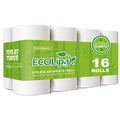 ECOLipak Bamboo Toilet Paper, Septic Safe Toilet Tissue, 16 Double Rolls, 320 Sheets Per Roll, Tree Free, Non Toxic, 2 Ply, Soft and Absorbent,