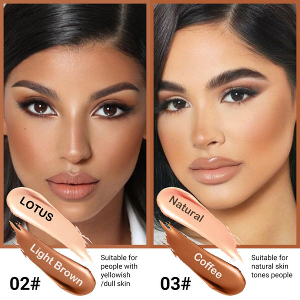 Evpct 4 Colors Contour Stick Makeup Set Concealer Stick Cream Contouring Contour Palette Makeup Kit for Beginners Nose Bronzer Stick Liquid