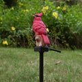 Cardinal Garden Decor Red Bird Figurine Memorial Solar Light Outdoor Stake Patio Yard Art Lawn Ornament Porch Christmas Decorations Outside Statue