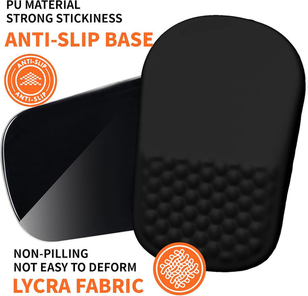 Ergonomic Mouse Pad Wrist Support with Massage Design, Wrist Rest Pain Relief Mousepad with Memory Foam&Non-Slip PU Base, Mouse Pads for Wireless