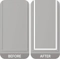 Peel and Stick Wall Trim, Flexible Mirror Edging, Finish Molding for Ceiling Floor Tile Edge Furniture and Home Decoration (Matte White, 196.8" X