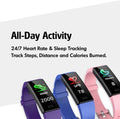 ZURURU Fitness Tracker with Blood Pressure Heart Rate Sleep Health Monitor for Men and Women, Upgraded Waterproof Activity Tracker Watch, Step