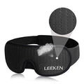 LEEKEN 3D Sleeping Eye Mask - 100% Lights Blockout Sleep Mask for Men Women, Cool Sports Fabric Eye Cover for Travel/Nap/Night