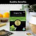 Buddha Teas - Organic Oregano Tea - Herbal Tea - for Health & Wellbeing - with Antioxidants & Minerals - Clean Ingredients - Caffeine Free - OU