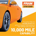 FRAM Extra Guard PH3614, 10K Mile Change Automotive Replacement Interval Spin-On Engine Oil Filter for Select Vehicle Models