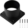 Pier Mount Adapter,Post Light Base for 3" Post Light Fixtures,Parts Kits Included, Matte Black