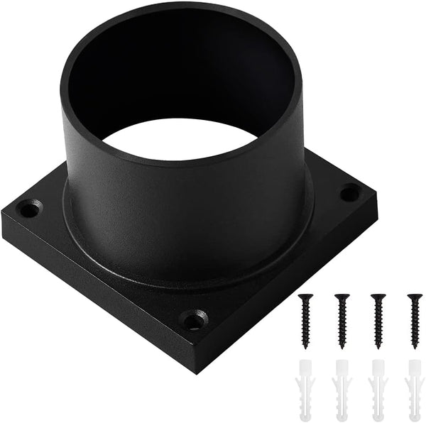 Pier Mount Adapter,Post Light Base for 3" Post Light Fixtures,Parts Kits Included, Matte Black