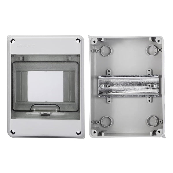 5 Way Circuit Breaker MCB Distribution Protection Box with DIN Rail, IP65 Waterproof,For Indoor and Outdoor