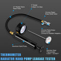 JIFETOR Radiator Pressure Leakage Tester Vacuum Cooling System Purge Coolant Refill Tool Kit 28PCS Universal Automotive Water Tank Leak Test