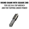 Drill America - DWT60781 3/8"-24 UNF High Speed Steel Left 4 Flute Bottoming Tap, (Pack of 1)