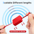 6 Pcs 3 in 1 Retractable Multi Charging Cable (3.28FT) with USB C/Micro USB/IP and Phone Holder, Festivals and Birthday Gift for Your Family and