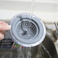 2 Pack Kitchen Sink Drain Strainer Silicone Stainless, Drain Protector,Prevent Clogging, Large Wide Rim 4.5 inch Diameter, Tools Home Improvement