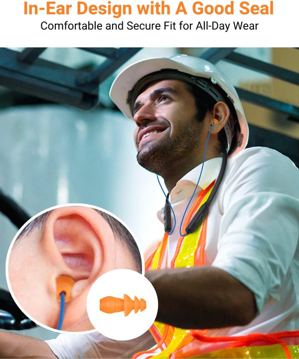Homespot Noise Reduction Wireless Neckband Headphones with Qualcomm Aptx HD, 27Db NRR, CVC Noise Cancelling Mic & Controls and 20H Playtime for