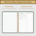 Undated Daily Planner - Time Blocking Planner & ADHD Planner. to Do List, Hourly Schedule, Daily and Monthly Agenda. Time Management &