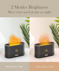 Flame Air Diffuser Humidifier,Upgraded Scent Diffuser for Essential Oils,Ultrasonic Aromatherapy,Fire Mist Humidi with 2 Brightness,Auto-Off