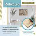 Habit Tracker Journal 2021 Goal Planner - Track Progress and Reach Goals with Spiral Binding, Weekly Monthly Kraft Large Calendar & Notepad - 12+1
