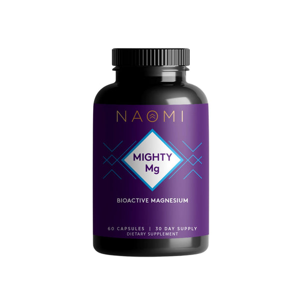 NAOMI Mighty Mg Magnesium Glycinate & Malate Complex 360Mg, High Absorption Formula, Elemental Magnesium Supports Heart Health, Strong Bones,