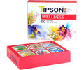Tipson Wellness Variety Sampler: 6 Flavors | 6 Benefits (60 Tea Bags) - Green Tea & Herbal Infusions for Cleansing, Boosting, Support, and Sleep |