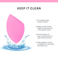 AOA Studio Collection Makeup Sponge Set Makeup Blender Latex Free and High-Definition Super Soft Set of 6 Makeup Blender for Powder Cream and