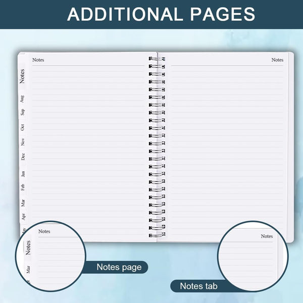 2025-2026 Planner - Weekly & Monthly Planner Runs Jul 2025 to Jun 2026, 6.25" X 8.25", 12 Monthly Tabs, 14 Notes Page, Plastic Pocket, Flexible